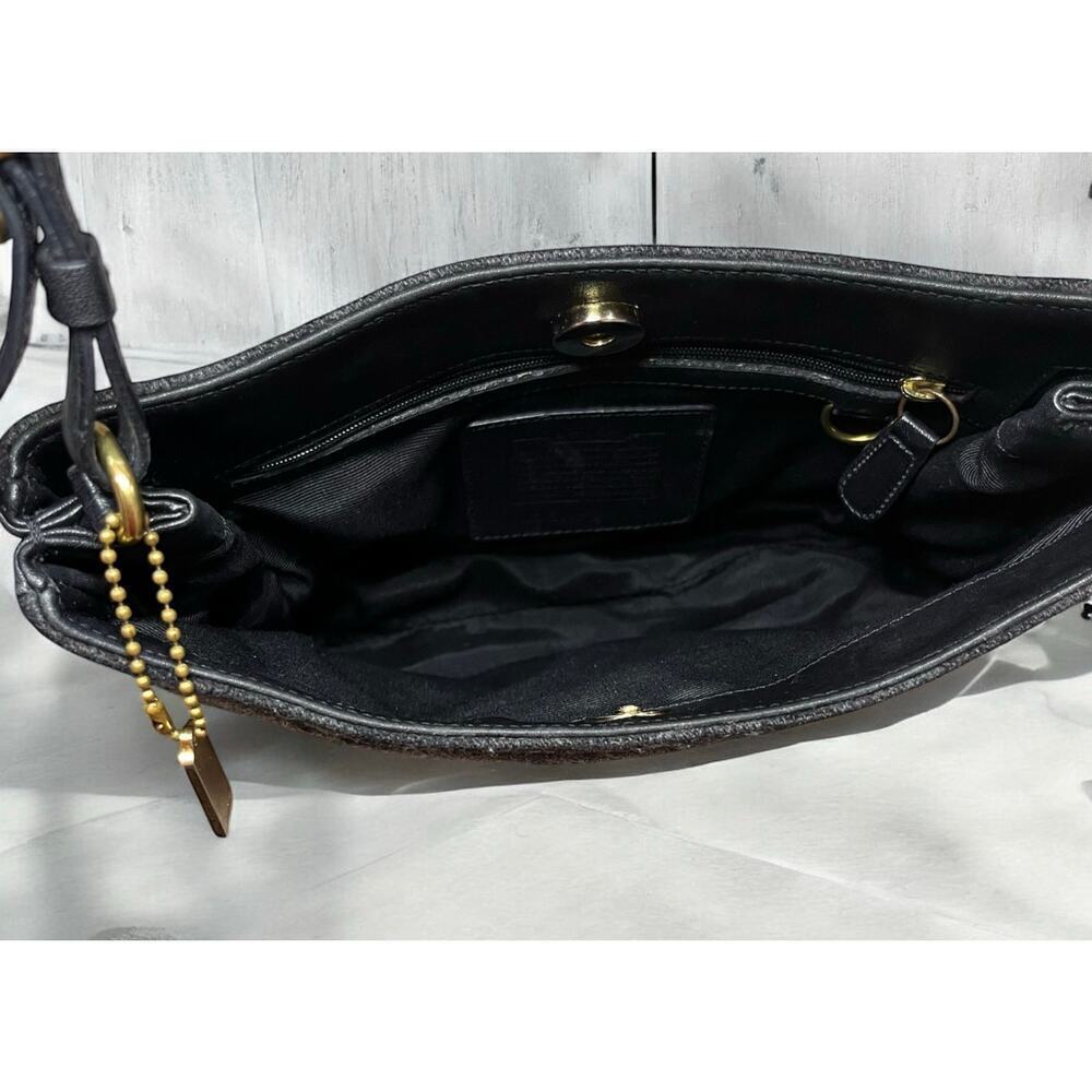 Vintage Coach 8307 Girlie Signature Wool Hobo Bag - Picture 5 of 10